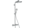 Brause-System Hansgrohe Crometta S240 Handbrause, Kopfbrause Ø 240 mm und Thermostat chrom