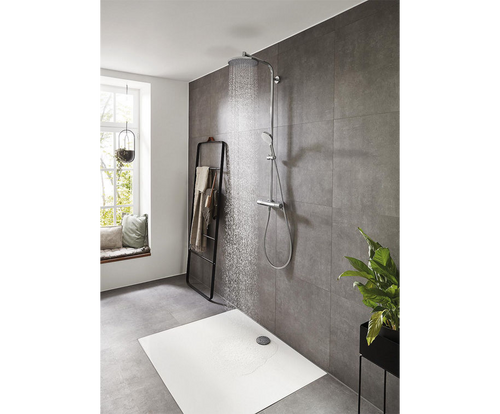 Brause-System Hansgrohe Crometta S240 Handbrause, Kopfbrause Ø 240 mm und Thermostat chrom