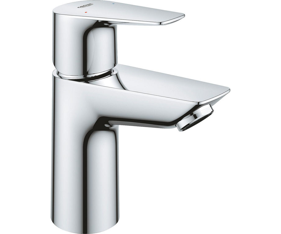 Waschtischmischer Grohe BauEdge S-Size Ausladung 93 mm chrom Push-Open Ablauf