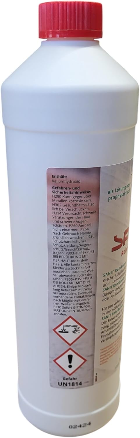 Sanit Rohrbombe 1000 ml - der kräftige Rohrreiniger - säurefrei