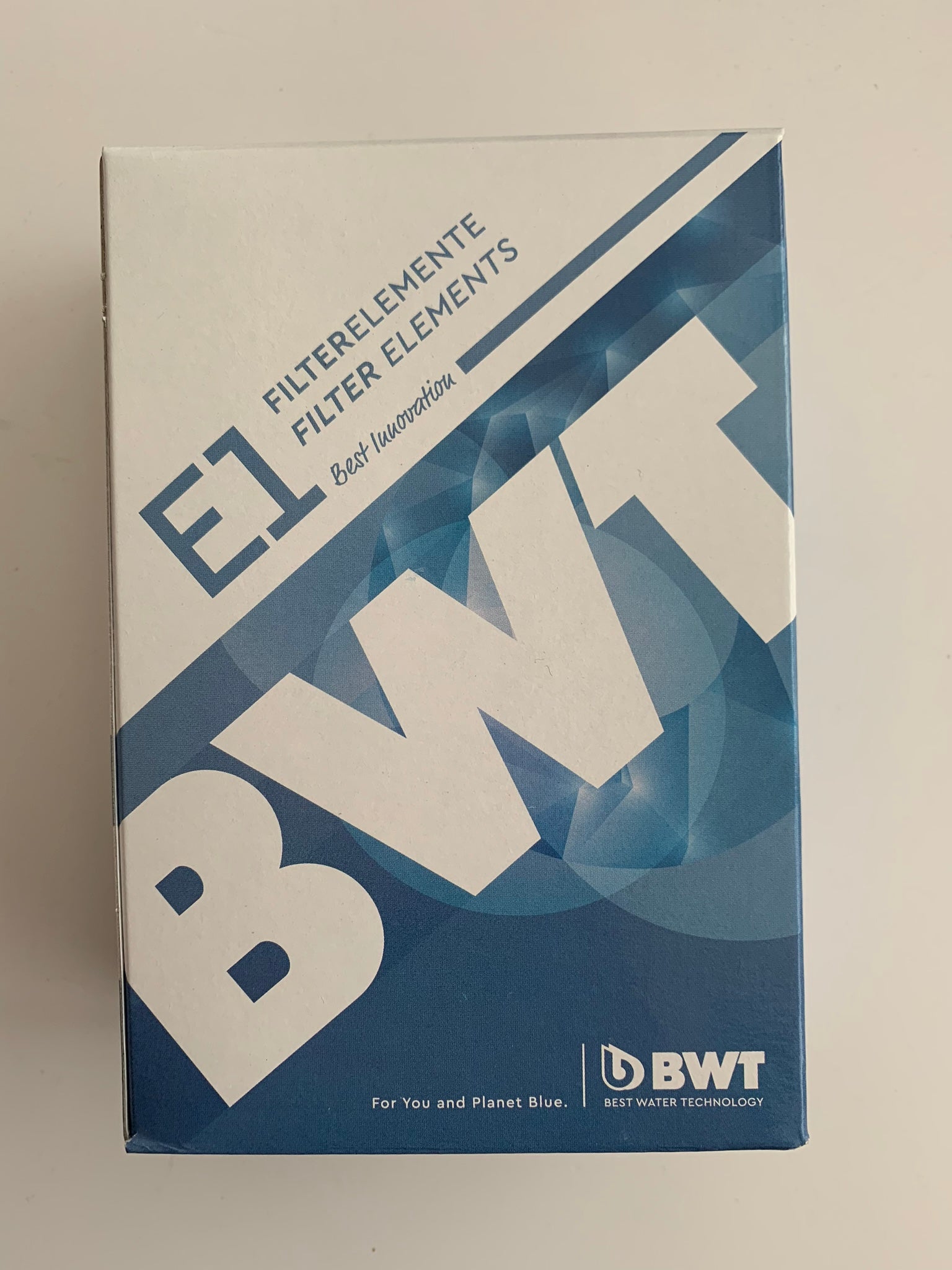 BWT Original Filterelement 810386 für BWT E1 Einhebelfilter – 2er Pack Ersatzfilter für Wasserfilteranlage, 1 Jahr sauberes Wasser, hygienischer Filterwechsel