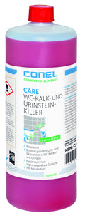Care WC-Kalk-/Urinsteinkiller 1 Liter FLasche Konzentrat salzsäurehaltig