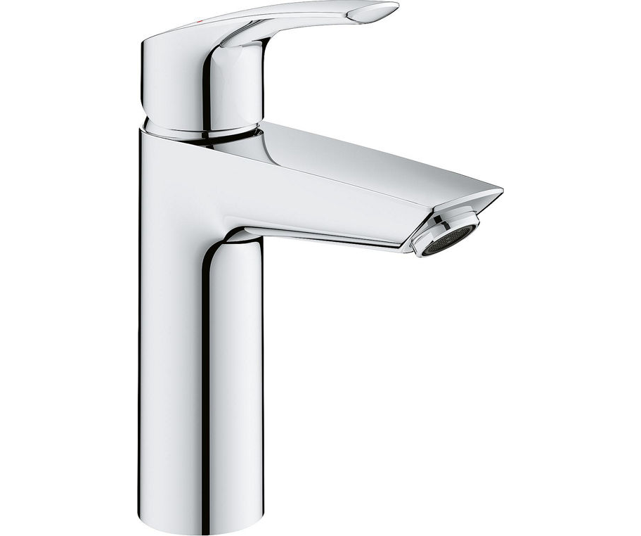 Waschtischmischer Grohe Eurosmart M-Size Ausladung 121 mm chrom Push-open Ablauf