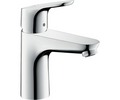 Waschtischmischer Hansgrohe Focus 100 Ausladung 119 mm m. Zugstangen-Ablaufgarnitur, chrom