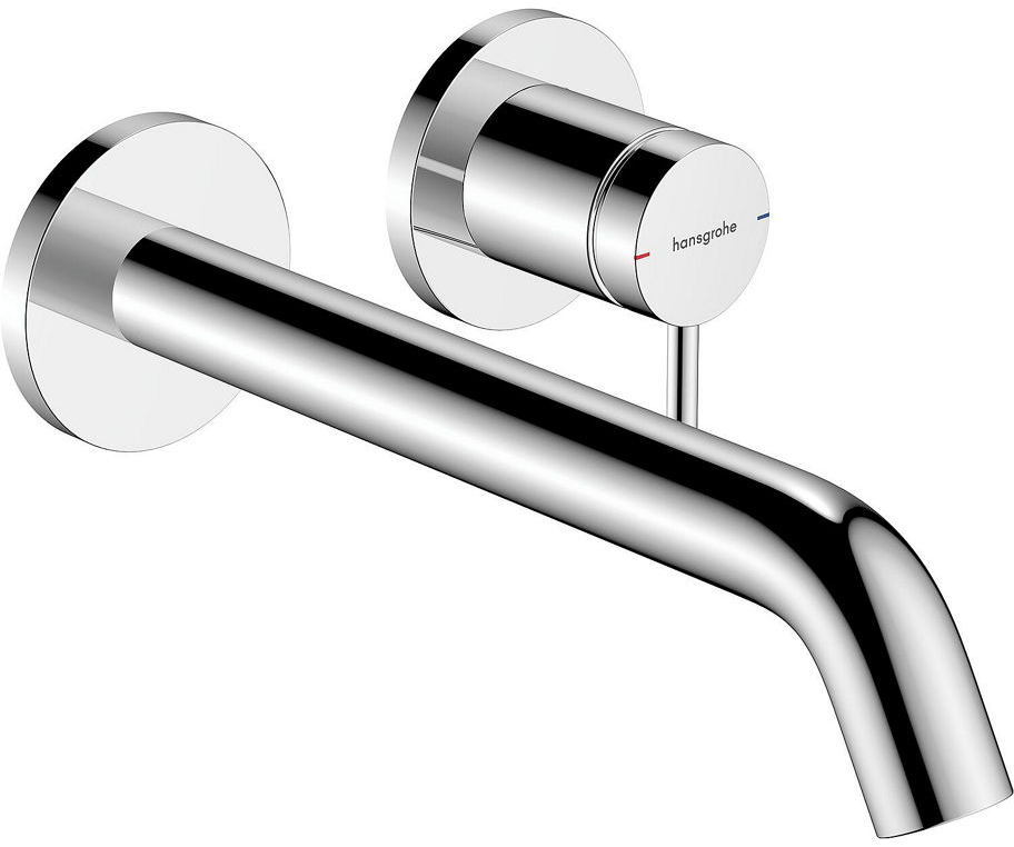 Wand-Waschtischmischer Hansgrohe Tecturis S Ausladung 225 mm chrom
